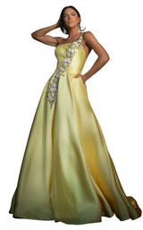 1 of 2 Terani 2017P1421 Dress Yellow