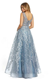 2 of 3 Mac Duggal 20218 Dress Fusion-Blue