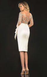 Terani 2021C2612 Dress Ivory-Nude