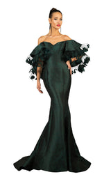 1 of 4 Terani 2021E2796 Dress Forest