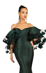 3 of 4 Terani 2021E2796 Dress Forest