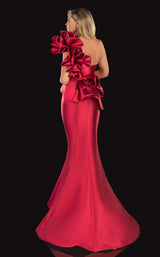 4 of 4 Terani 2021E2809 Dress Crimson