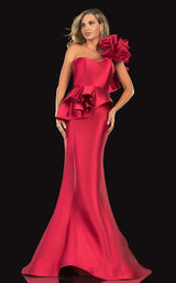 2 of 4 Terani 2021E2809 Dress Crimson