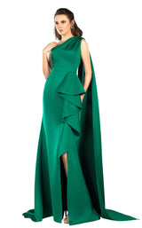 1 of 8 Terani 2021E2839 Dress Emerald