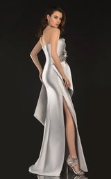 Terani 2021E2876 Dress Silver-Taupe