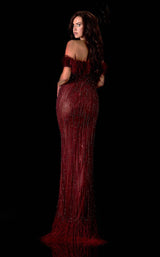 2 of 4 Terani 2021GL3156 Dress Wine-Rose