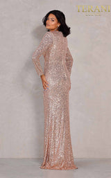 2 of 3 Terani 2021M2961 Dress Champagne