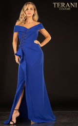 2 of 5 Terani 2021M2986 Dress Sapphire