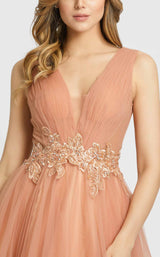 3 of 3 Mac Duggal 20225 Dress Apricot