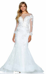 1 of 8 Amarra 20253 Dress Diamond-White