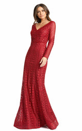 1 of 3 Mac Duggal 20271 Burgundy