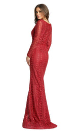 2 of 3 Mac Duggal 20271 Burgundy