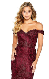 3 of 4 Amarra 20273 Dress Burgundy