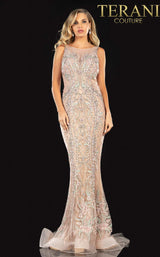 3 of 3 Terani 2027GL3241 Dress Blush