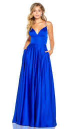 1 of 4 Amarra 20306 Dress Royal-Blue