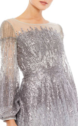 3 of 3 Mac Duggal 20307 Dress Platinum