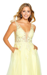 3 of 4 Amarra 20307 Dress Soft-Yellow