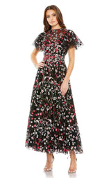 1 of 3 Mac Duggal 20323 Dress Black-Multi