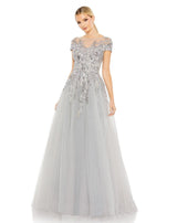 1 of 3 Mac Duggal 20350 Dress Platinum