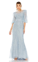 1 of 3 Mac Duggal 20370 Dress Ice-Blue