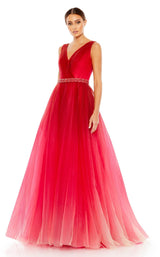 1 of 3 Mac Duggal 20378 Dress Red-Ombre