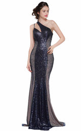 2 of 16 Colors Dress 2038 Navy/Nude