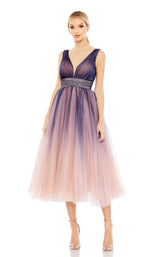1 of 3 Mac Duggal 20403 Dress Indigo-Ombre