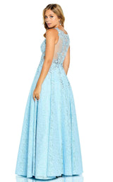 2 of 4 Amarra 20403 Dress Light-blue