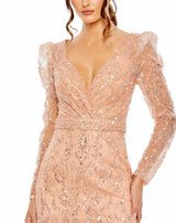3 of 6 Mac Duggal 20442 Dress Apricot