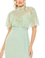 5 of 9 Mac Duggal 20467 Dress Sage