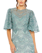 2 of 3 Mac Duggal 20481 Dress Slate-Blue