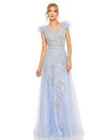 1 of 6 Mac Duggal 20520 Dress Periwinkle