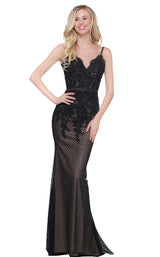 1 of 8 Colors Dress 2053 Black-Nude