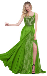2 of 8 Colors Dress 2057 Green/Nude