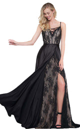 1 of 8 Colors Dress 2057 Black-Nude