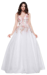 2 of 8 Colors Dress 2061 White-Blush