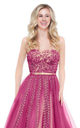 8 of 10 Colors Dress 2065 Berry-Nude