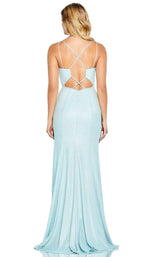 2 of 4 Amarra 20704 Dress Platinum-Seafoam