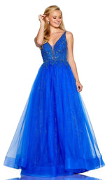 1 of 4 Amarra 20705 Dress Royal-Blue