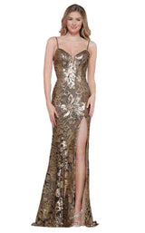 1 of 8 Colors Dress 2080 Gold