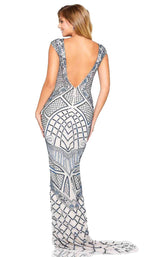 2 of 4 Amarra 20903 Dress Nude-Blue