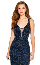 3 of 4 Amarra 20910 Dress Navy-Navy