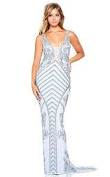 1 of 4 Amarra 20911 Dress Dusty-Blue