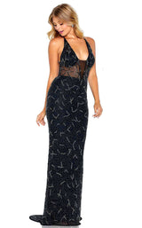 1 of 4 Amarra 20912 Dress Black-Multi