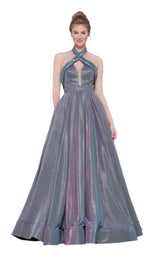 1 of 8 Colors Dress 2094 Lilac Multi