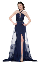 1 of 8 Colors Dress 2095 Navy