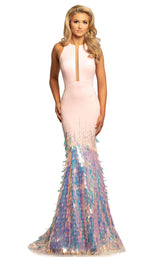 2 of 8 Johnathan Kayne 2104 Dress Pink-Multi