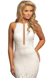 7 of 8 Johnathan Kayne 2104 Dress White-Multi