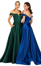 1 of 2 Cecilia Couture 2105 Hunter-Green&Royal-Blue