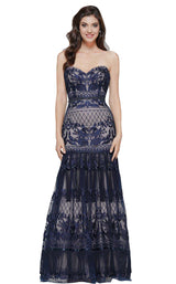 1 of 8 Colors Dress 2105 Navy/Nude